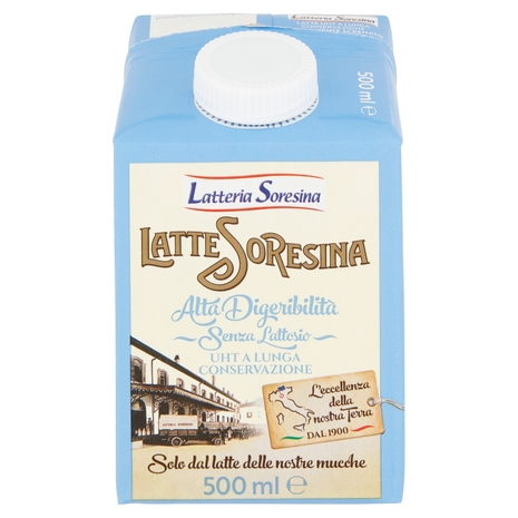 Latteria Soresina Latte Soresina Alta Digeribilità Senza Lattosio UHT a Lunga Conservazione 500 ml